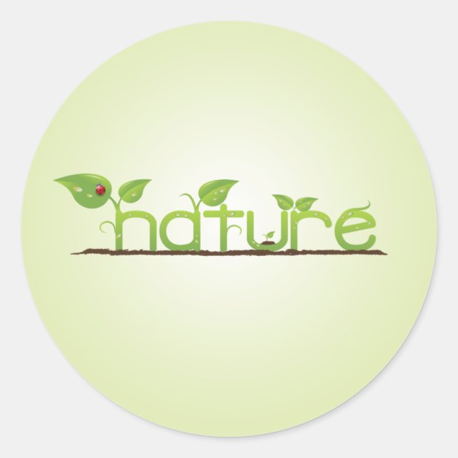 Nature Classic Round Sticker (Front)