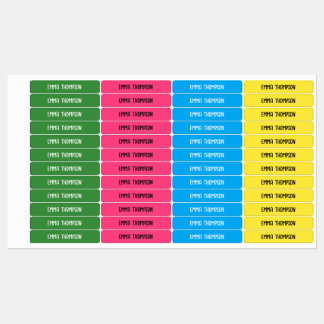 Nature colour name labels for kids school