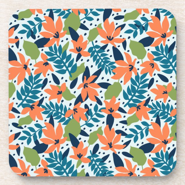 Nature Colourful Flowers Cute      Coaster (Front)
