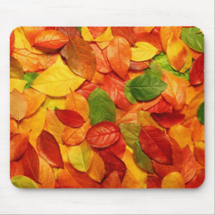 nature colourful leaves mouse mat
