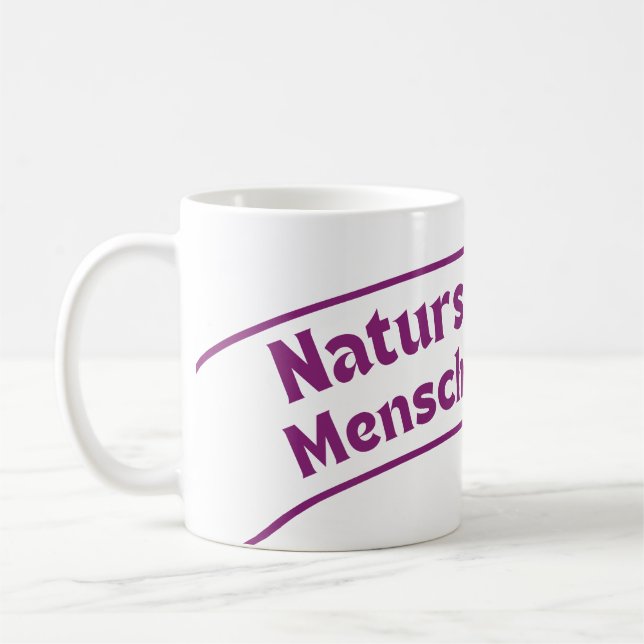 Nature conservation is human protection (German) Coffee Mug (Left)