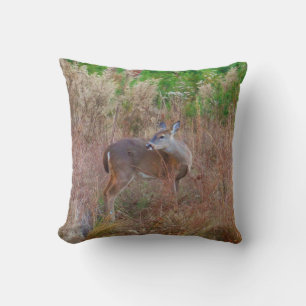 Nature Deer Doe wildlife Photo Lake Arrowhead Ga. Cushion