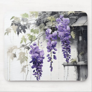 Nature Delicate Purple Flowers Mouse Mat