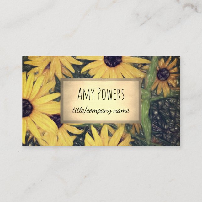 nature design custom business card double sided (Front)