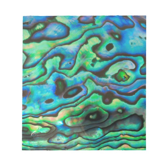 Nature design paua abalone shell notepad (Front)
