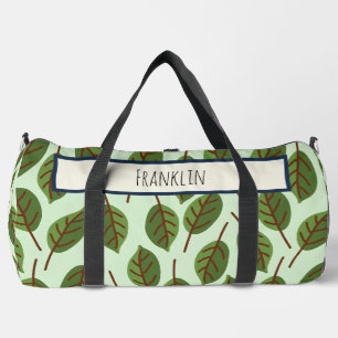 Nature Drawing I Custom Name  Duffle Bag