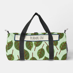 Nature Drawing I Custom Name  Duffle Bag
