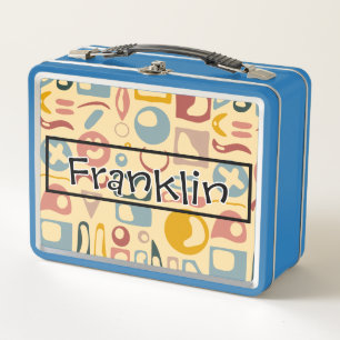 Nature Drawing I Custom Name Metal Lunch Box