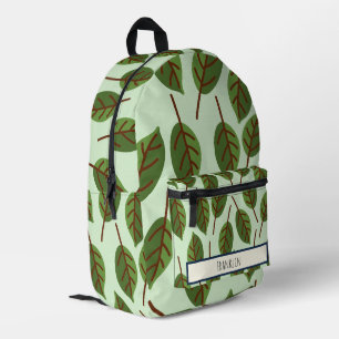 Nature Drawing I Custom Name Printed Backpack