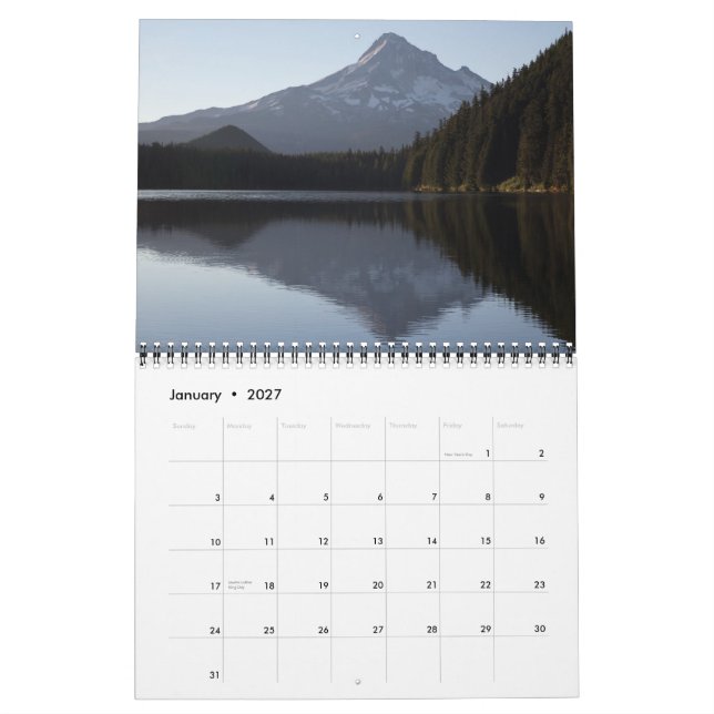 Nature East and West 2013 Calendar (Jan 2027)