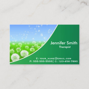 Nature Elegance   Therapist Business Card