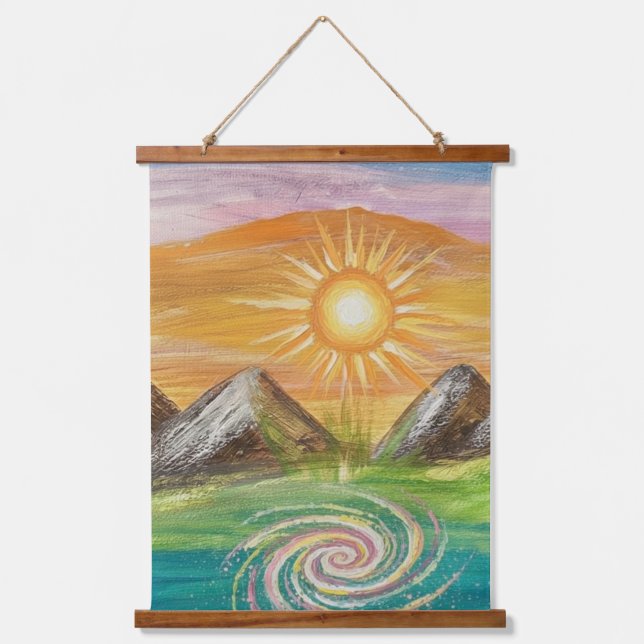 Nature energy vortex  hanging tapestry (Front)