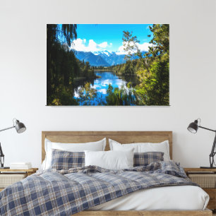Nature Everest Forest with Beautiful Sky Elegant Canvas Print