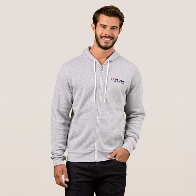 Nature Exploration | Men Full-zip  Hoodie (Front Full)
