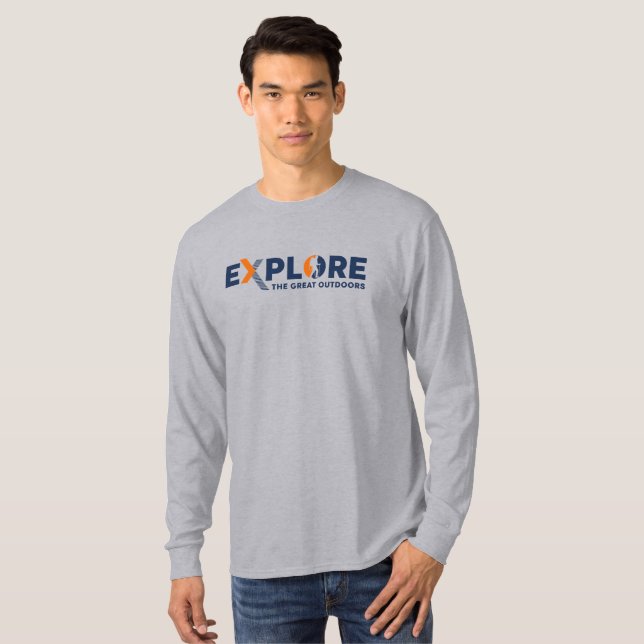 Nature Exploration | Men Long Sleeve T-Shirt (Front Full)