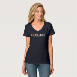 Nature Exploration Women V-Neck T-Shirt
