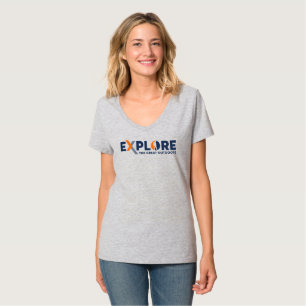 Nature Exploration Women V-Neck T-Shirt