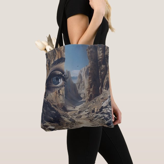 Nature Eye Surrealism Tote Bag (Close Up)