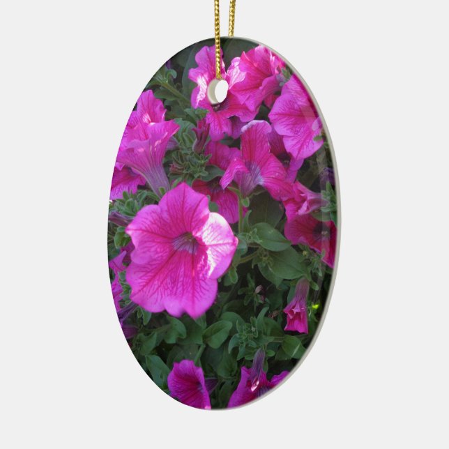 Nature, Flora, Pink Flower Ceramic Tree Decoration (Left)