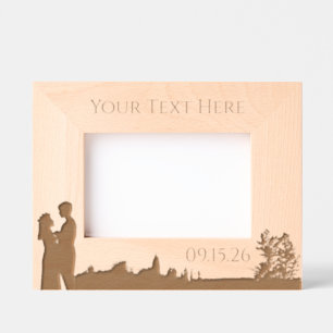 Nature Floral Wedding Personalised Etched Frames
