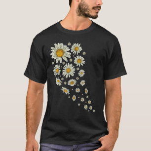 Nature Flower Blossoms Daisies Gardener Botanical  T-Shirt