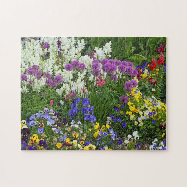 Nature Flower Garden Colourful Photo Jigsaw Puzzle (Horizontal)