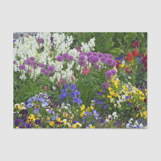 Nature Flower Garden Colourful Photo Tissue Paper (Front)