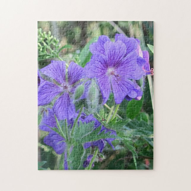 nature, flower, summer, purple, blossom, floral,  jigsaw puzzle (Vertical)