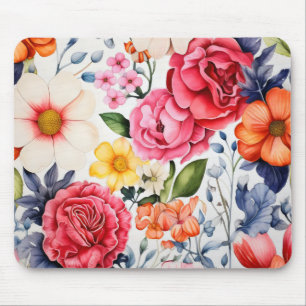 Nature Flowers Colours Mouse Mat