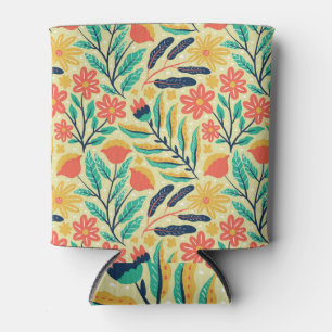 Nature Foliage: Floral Seamless Pattern. Can Cooler