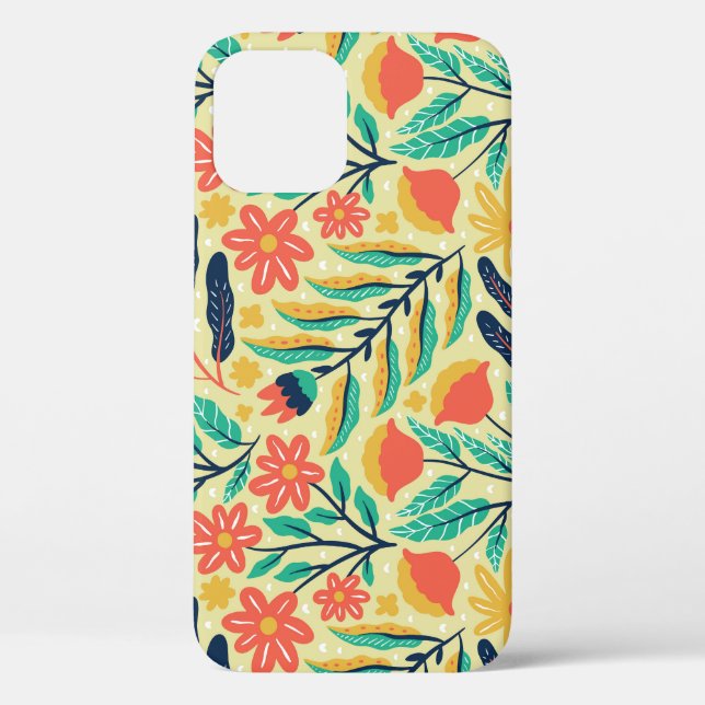 Nature Foliage: Floral Seamless Pattern. Case-Mate iPhone Case (Back)
