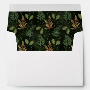 Nature Foliage Green Leaves Lined Envelope