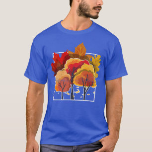 Nature Forest Leaves Autumn Trees FallT-Shirt T-Shirt