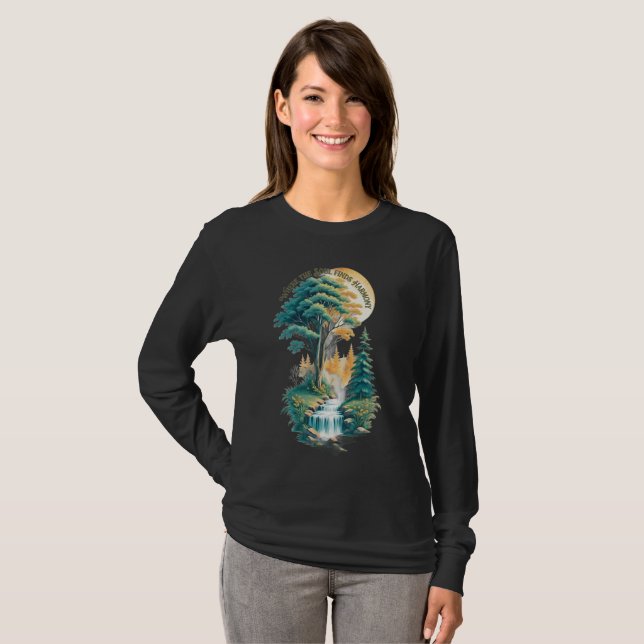 Nature Forest Long Sleeve Shirt (Front Full)