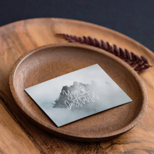 Nature Forest of Meditation Yoga instructor Script Business Card