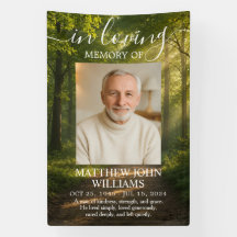 Nature Forest Outdoor Male Photo Funeral Memorial