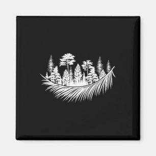 Nature Forest Plants Trees Camping Hiking Mountain Magnet