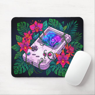 Nature Forest Retro Gaming Console Mouse Mat