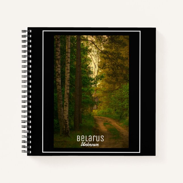 Nature Forest Rural Hut Village Belarus Unknown Notebook (Front)