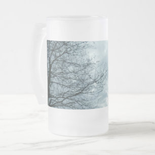 Nature Frosted 16 oz Frosted Glass Mug