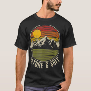 Nature Funny Vintage Mountains Hiking Camping Gift T-Shirt
