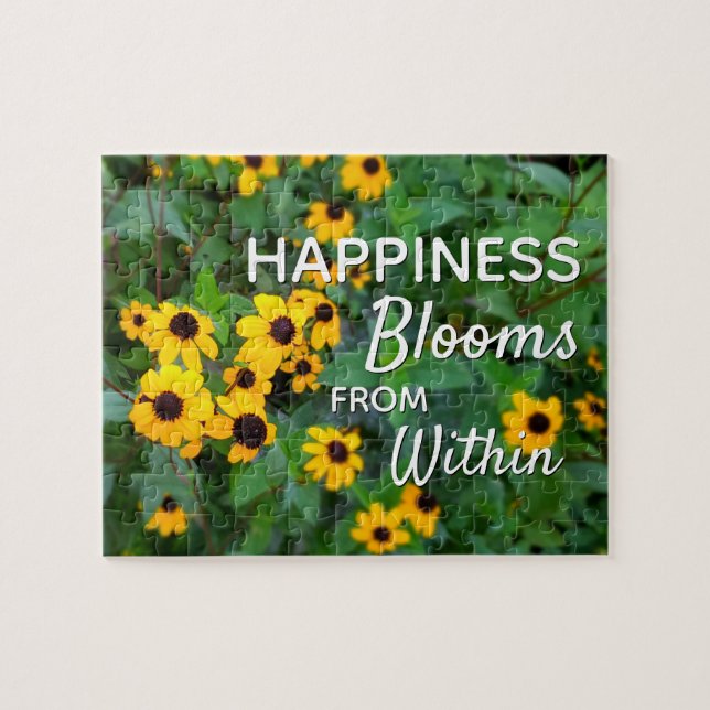 Nature Garden Flower Photography Quote Jigsaw Puzzle (Horizontal)