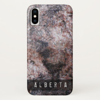 Nature Geology Pinkish Rock Texture Custom Name iPhone X Case