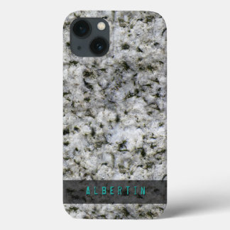 Nature Geology Rock Texture Custom Name iPhone 13 Case