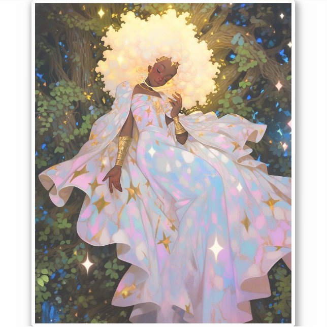 Nature Goddess African American Fantasy Art (Front)