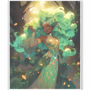 Nature Goddess African American Fantasy Art