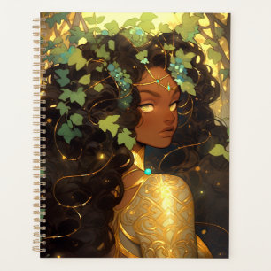 Nature Goddess African American Fantasy Art Planner