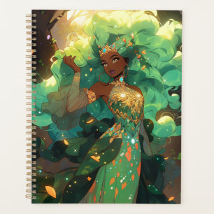Nature Goddess African American Fantasy Art Planner