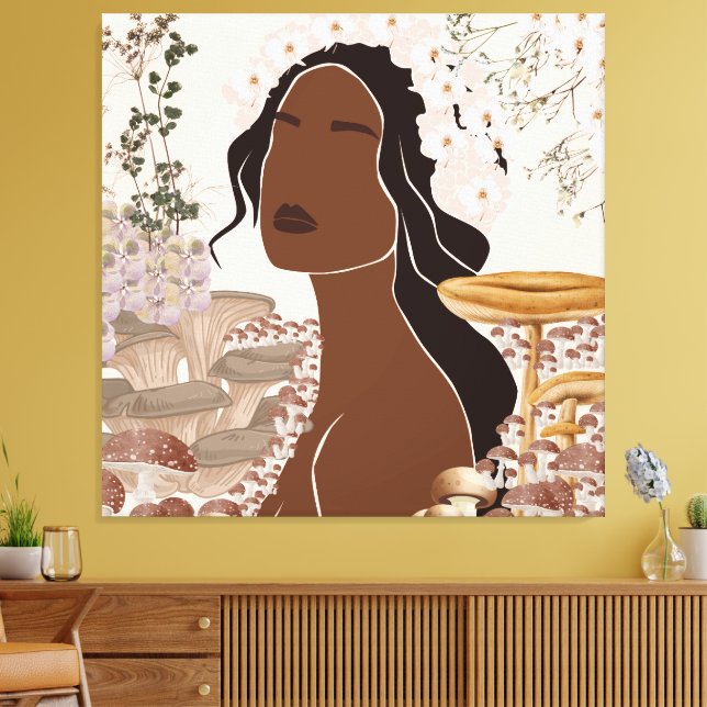 Nature Goddess Canvas Print (Insitu(LivingRoom))