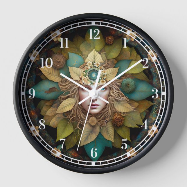Nature Goddess Mandala Clock (Front)